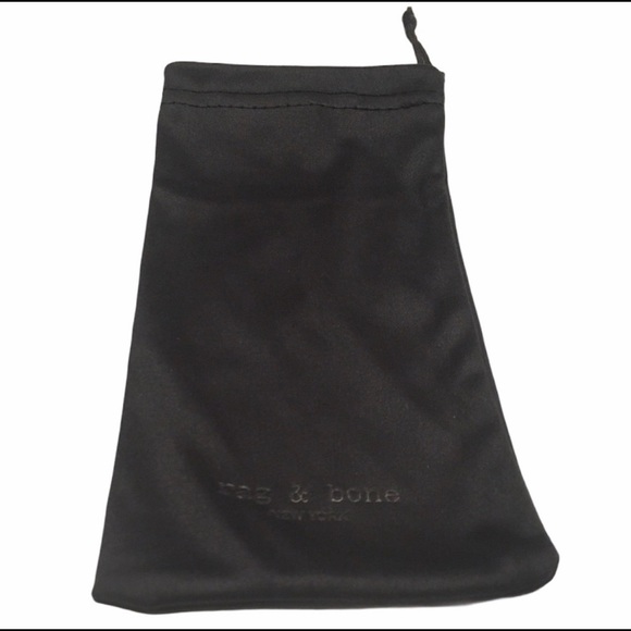 Rag & Bone Black Semi Soft Glasses Case and Pouch - Picture 5 of 7